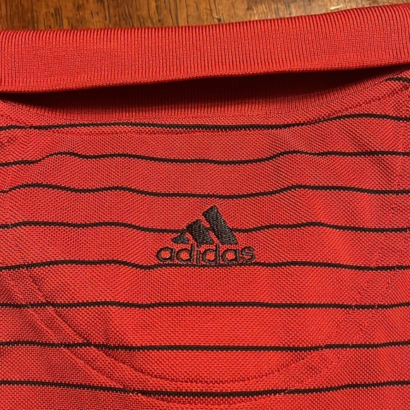 US open oakmont adidas red black stripe polo iditarod systems size XL - Picture 7 of 10